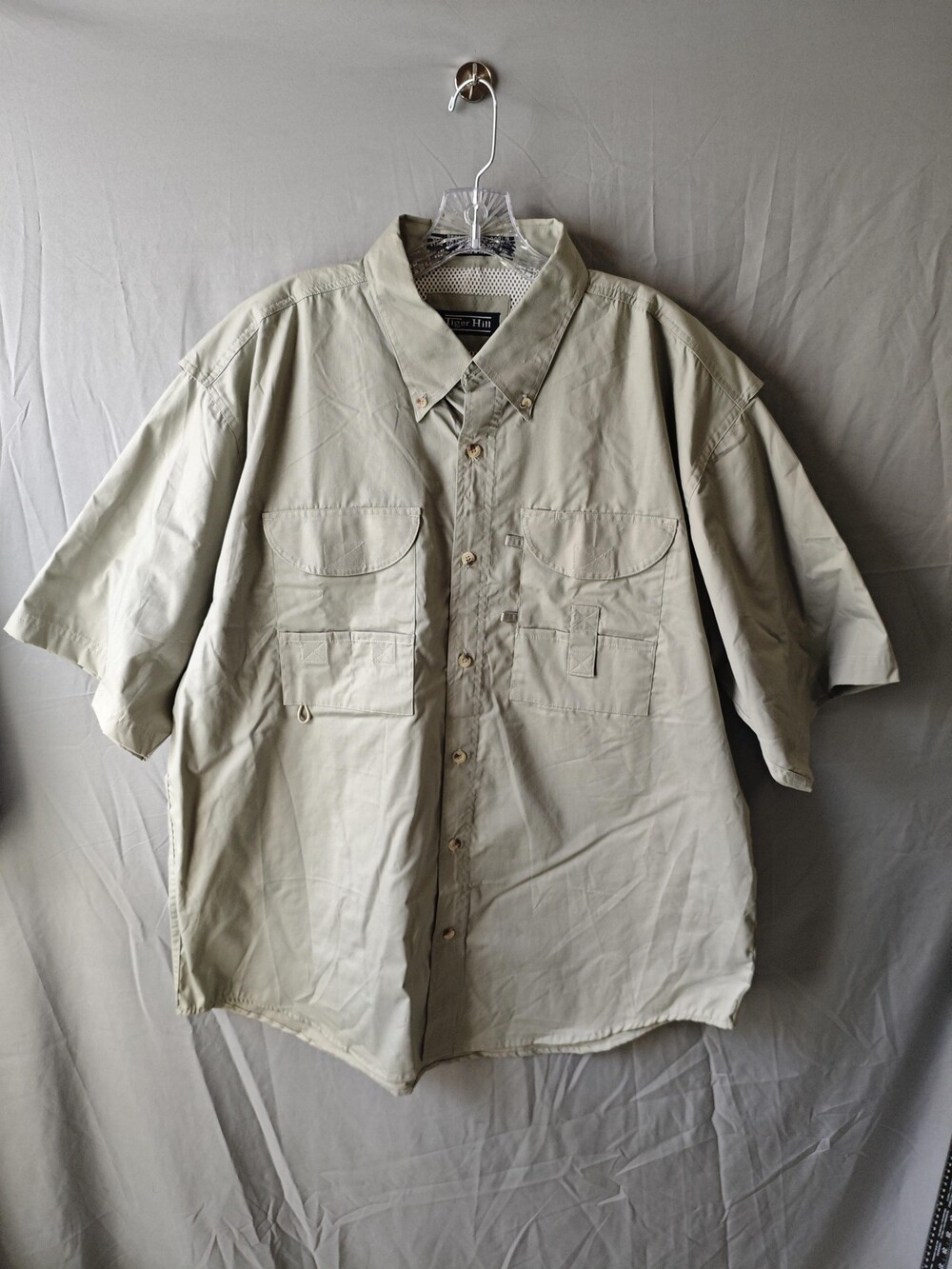 Tiger Hill Fishing Shirt Mens XL Performance Poplin Key West Florida Outdoor